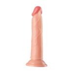 19 cm Testissiz Realistik Vantuzlu Dildo Penis – Ten Rengi - Görsel 6