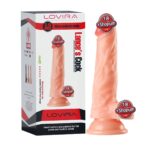 19,5 cm Realistik Dokulu Vantuzlu Dildo Penis – Ten Rengi