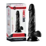19,5 cm Realistik Dokulu Vantuzlu Dildo Penis – Siyah - Görsel 2