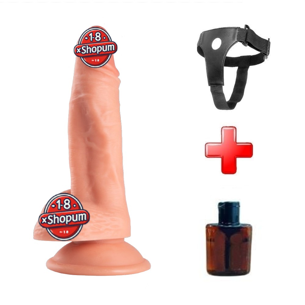20-cm-dolgun-realistik-dokulu-belden-baglamali-vantuzlu-dildo-penis-ten-rengi-01-xshopum 20 cm Dolgun Realistik Dokulu Belden Bağlamalı Vantuzlu Dildo Penis – Ten Rengi - Görsel 1