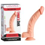 24 cm Kavisli Realistik Dokulu Vantuzlu Dildo Penis – Ten Rengi - Görsel 2