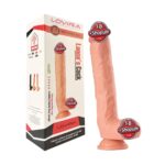 26 cm Uzun ve Dolgun Realistik Dokulu Vantuzlu Dildo Penis – Ten Rengi