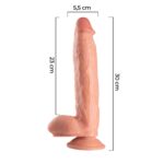 30 cm Büyük Boy Kalın Realistik Vantuzlu Dildo Penis – Ten Rengi - Görsel 9