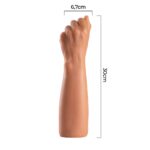 30 cm Dev Kalın Realistik Yumruk (Fist) Tasarımlı Dildo – Melez - Görsel 6