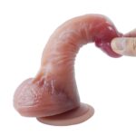 18 cm Ultra Gerçekçi Melez Vantuzlu Dildo Penis – Voren - Görsel 6
