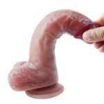 21 cm Ultra Gerçekçi Melez Vantuzlu Dildo Penis – Ravix - Görsel 6