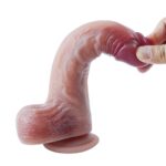 22 cm Ultra Gerçekçi Melez Vantuzlu Dildo Penis – Kaelix - Görsel 6