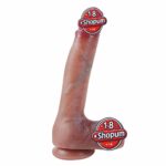 27 cm Kalın Ultra Gerçekçi Melez Vantuzlu Dildo Penis – Bahamut