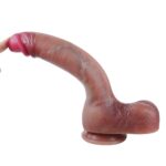 27 cm Kalın Ultra Gerçekçi Melez Vantuzlu Dildo Penis – Bahamut - Görsel 6