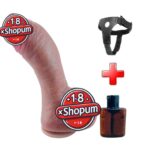 29 cm Dev Kalın Ultra Gerçekçi Melez Belden Bağlamalı Vantuzlu Dildo Penis – Titanor