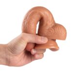 21 cm Realistik Dokulu Belden Bağlamalı Vantuzlu Dildo Penis – Melez - Görsel 7