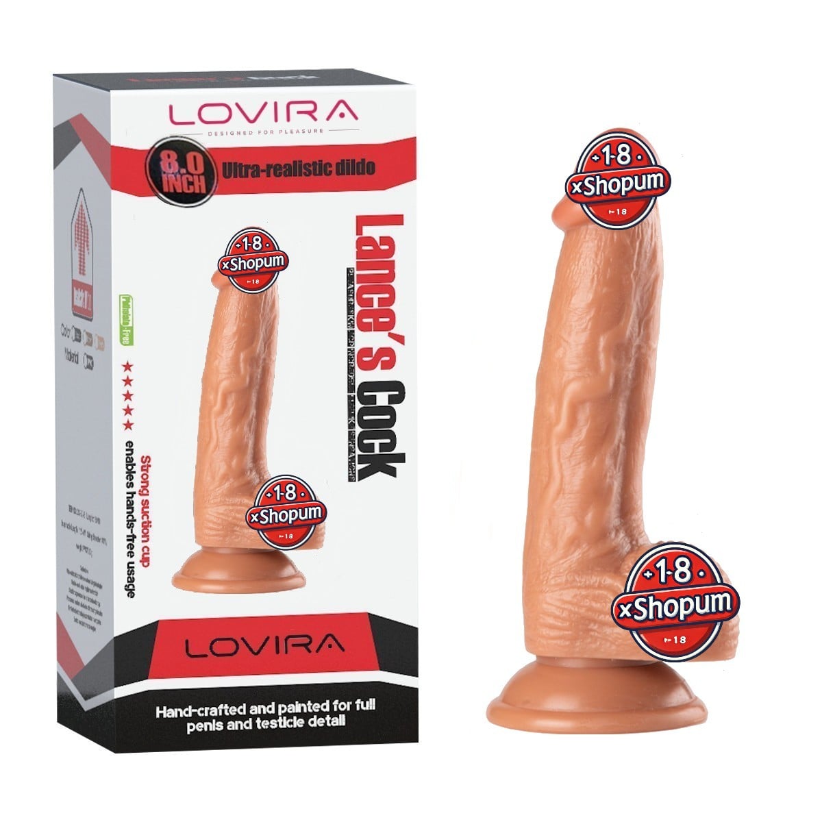 21-cm-realistik-dokulu-vantuzlu-dildo-penis-melez-01-xshopum 21 cm Realistik Dokulu Vantuzlu Dildo Penis – Melez - Görsel 1