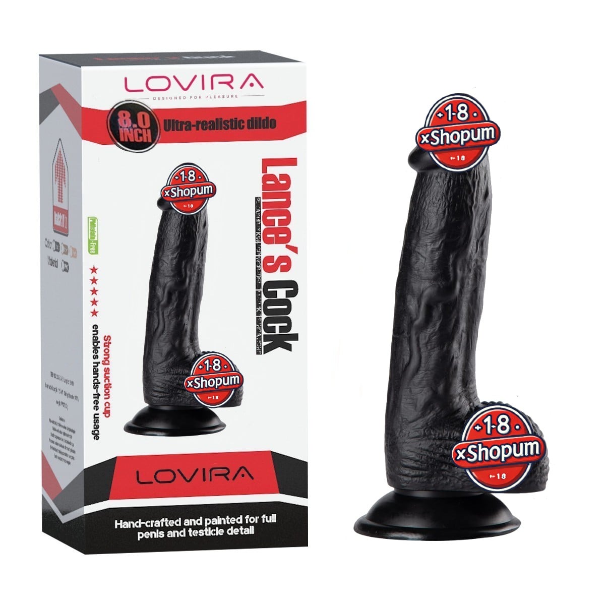 21-cm-realistik-dokulu-vantuzlu-dildo-penis-siyah-01-xshopum 21 cm Realistik Dokulu Vantuzlu Dildo Penis – Siyah - Görsel 1