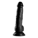 21 cm Realistik Dokulu Vantuzlu Dildo Penis – Siyah - Görsel 7