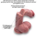 21,5 cm Ultra Gerçekçi Melez Vantuzlu Dildo Penis – Nexor - Görsel 4