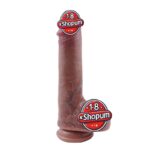 22 cm Çift Katmanlı Ultra Gerçekçi Melez Vantuzlu Dildo Penis – Velmora