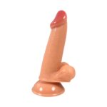 17 cm Realistik Dokulu Ten Rengi Belden Bağlamalı Vantuzlu Dildo Penis – Alex - Görsel 3
