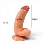 18 cm Ten Rengi Belden Bağlamalı Vantuzlu Dildo Penis – Danny - Görsel 7