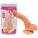 19 cm Realistik Dokulu Ten Rengi Vantuzlu Dildo Penis – Iron - Görsel 2