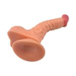19 cm Realistik Dokulu Ten Rengi Vantuzlu Dildo Penis – Iron - Görsel 6