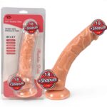 23 cm Realistik Dokulu Ten Rengi Vantuzlu Dildo Penis – Bully