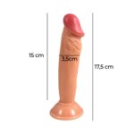 18 cm Realistik Dokulu Ten Rengi Vantuzlu Dildo Penis – Vincent - Görsel 10