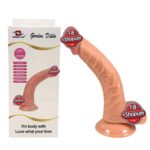 20 cm Kavisli Realistik Dokulu Ten Rengi Vantuzlu Dildo Penis – Gordon