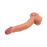 20 cm Kavisli Realistik Dokulu Ten Rengi Vantuzlu Dildo Penis – Gordon - Görsel 8