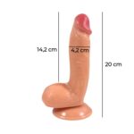 20 cm Realistik Dokulu Ten Rengi Belden Bağlamalı Vantuzlu Dildo Penis – Antony - Görsel 10