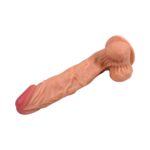 23 cm Realistik Dokulu Ten Rengi Vantuzlu Dildo Penis – Elon - Görsel 7