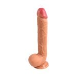 27 cm Ekstra Uzun Realistik Dokulu Ten Rengi Vantuzlu Dildo Penis – Vincent - Görsel 5