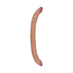 36 cm Realistik Dokulu Ten Rengi Çift Taraflı Dildo – Logan - Görsel 4