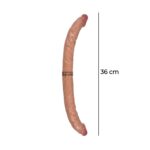 36 cm Realistik Dokulu Ten Rengi Çift Taraflı Dildo – Logan - Görsel 6